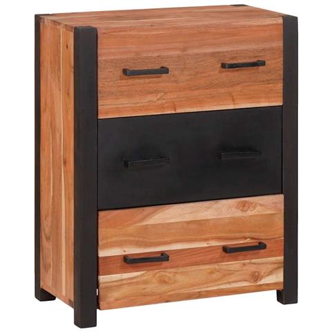 Credenza con cassetto 3 pcs Marrone 165 x 30 x 75 cm - Foto 2