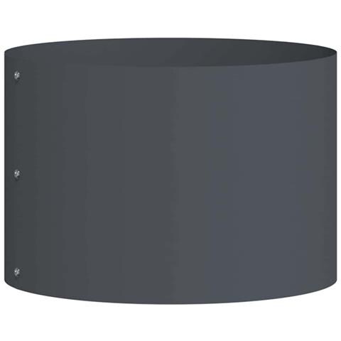 Vaso da giardino Antracite 30 x 30 x 20 cm Acciaio - Foto 1