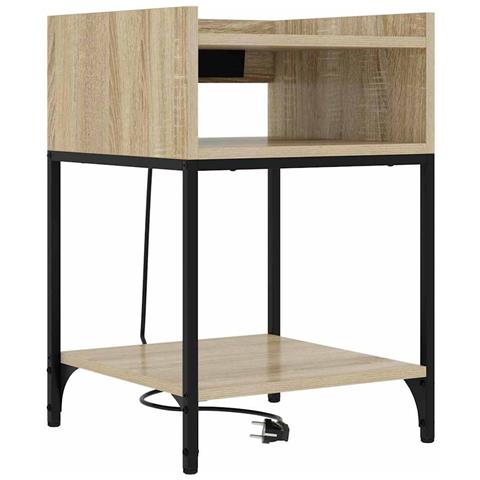 Armadio da Notte con lo scaffale rovere sonoma 40 x 40 x 61 cm - Foto 1