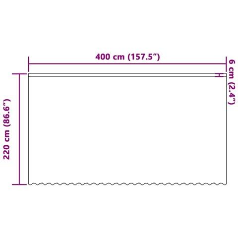 Tende con tende Floreale Bianco 400 x 220 cm Poliestere - Foto 8