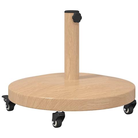 Base per Ombrello da Esterno Legno chiaro 48 x 48 x 32 cm - Foto 1
