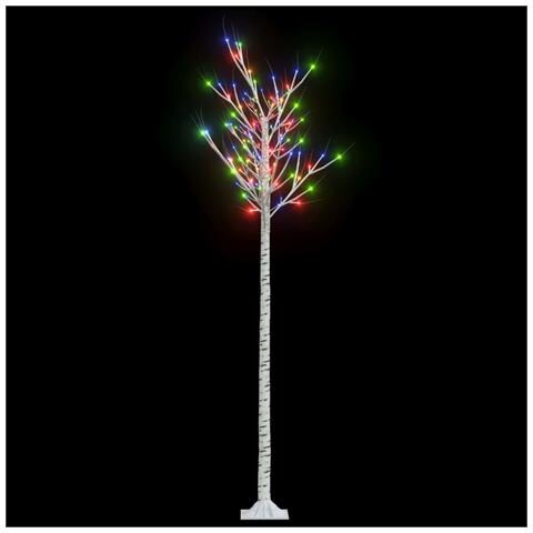 Lusso Casadino - Albero Natale 200 Led 2,2 M Salice Colorato Interno Esterno - Foto 1