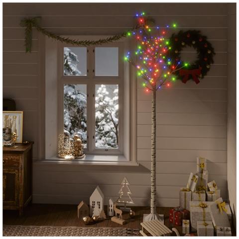 Lusso Casadino - Albero Natale 200 Led 2,2 M Salice Colorato Interno Esterno - Foto 8
