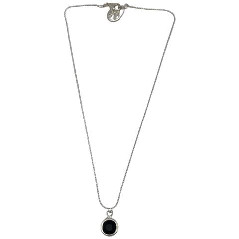 Collana Con Ciondolo In Cristallo Nero Sw - Foto 1