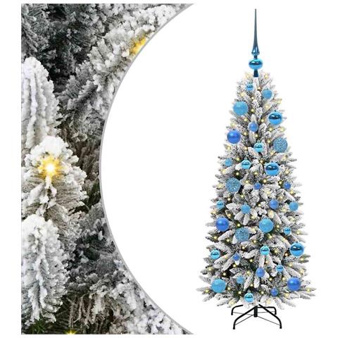 Albero di Natale artificiale con 150 LED Bianco 120 cm - Foto 1