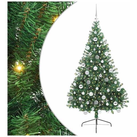 Albero di Natale artificiale con luci integrate Verde 180 cm - Foto 1