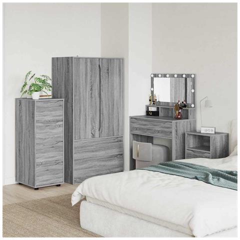 Armadio Grigio Sonoma 40 x 48 x 105 cm Legno multistrato - Foto 2