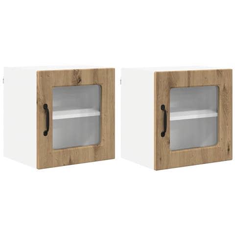 Pensile cucina 2 pcs Rovere artigianale 40 x 31 x 40 cm - Foto 1