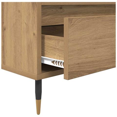 Mobile TV con cassetto Rovere artigianale 100 x 34,5 x 44,5 cm - Foto 9