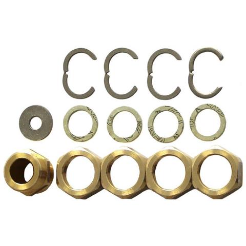 Kit Raccordi Tubo Solare In Acciaio Inox Dn20 Per Tubo Corrugato - Foto 2