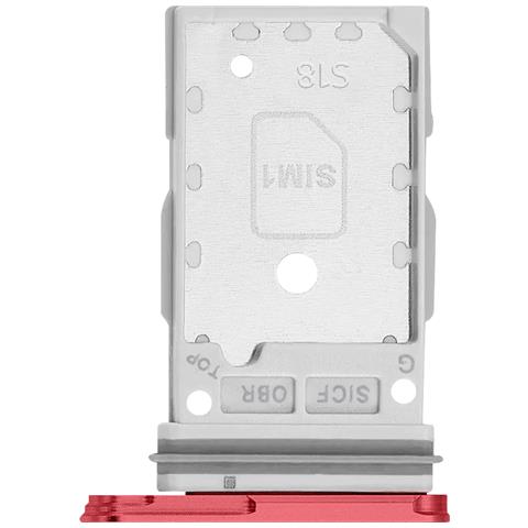 Cassetto Sim Originale Per Galaxy S25 / S25 Plus Dual Nano Sim, Rosso - Foto 1