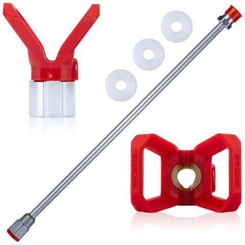 Lancia Per Pistola A Spruzzo 120cm - Set Con 4 Guarnizioni E Protezione Ugello In Acciaio Inox | Filettatura 7/8'' | Alta Pressione 290 Bar - Foto 1