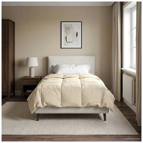 Piumone Completo Annuale Crema 140 x 220 cm Microfibra - Foto 2