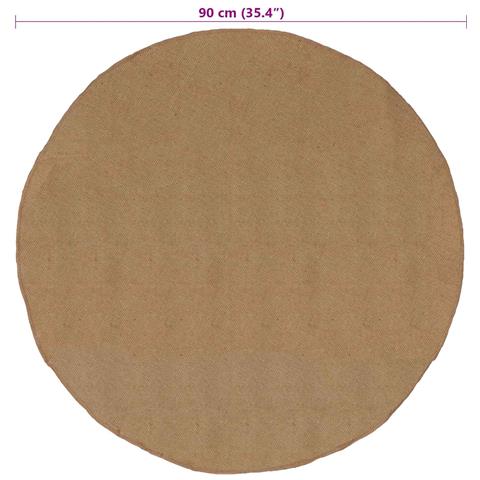 Tappeti per area Naturale Ø 90 cm Juta - Foto 7