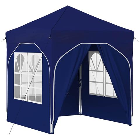 Tenda per feste a pop-up 192 x 192 x 245 cm Blu - Foto 1