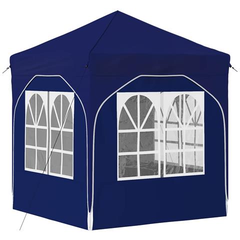 Tenda per feste a pop-up 192 x 192 x 245 cm Blu - Foto 9