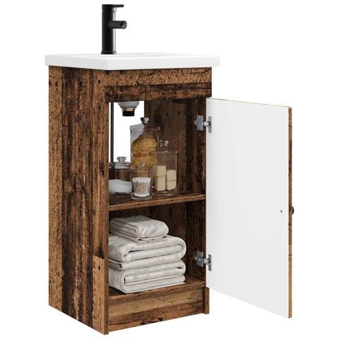 Mobile da bagno con lavabo Legno antico 42 x 40 x 84,5 cm - Foto 2