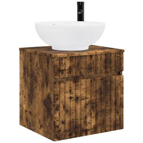 Mobile lavabo da parete Rovere Fumo 49 x 44,5 x 66,5 cm - Foto 1