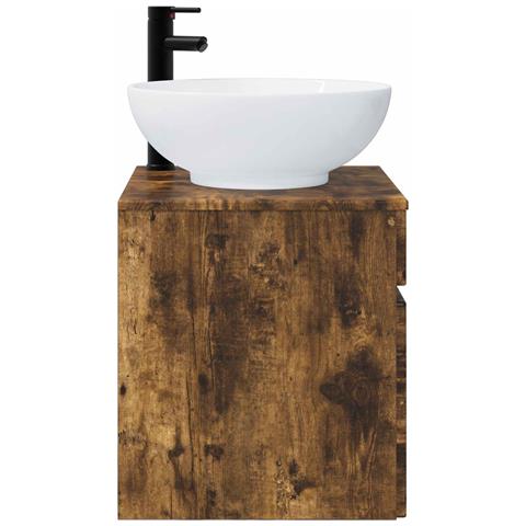 Mobile lavabo da parete Rovere Fumo 49 x 44,5 x 66,5 cm - Foto 2