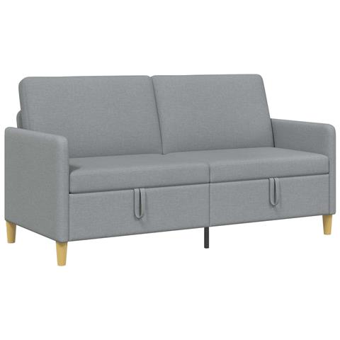 Divano con Storage Grigio Chiaro 172 x 78 x 87 cm Poliestere - Foto 1