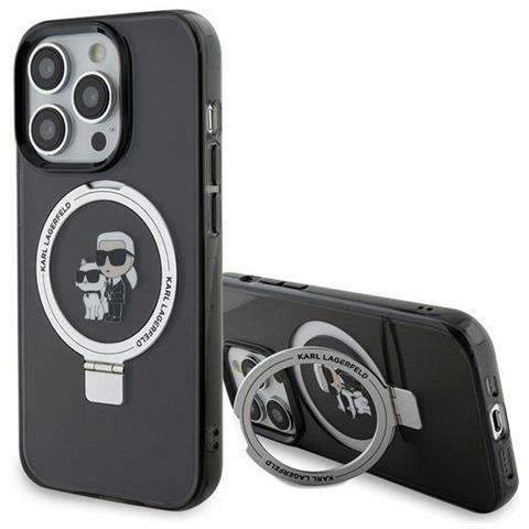 Custodia Karl Lagerfeld Ring Stand Karl&choupette Magsafe Per Iphone 15 Pro - Nera - Foto 1