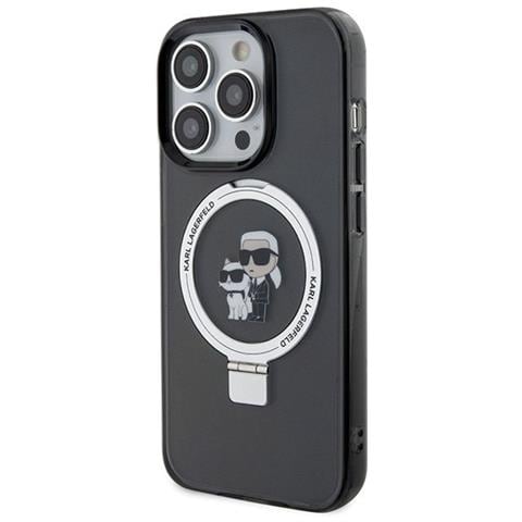 Custodia Karl Lagerfeld Ring Stand Karl&choupette Magsafe Per Iphone 15 Pro - Nera - Foto 2