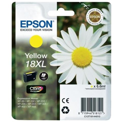 C13T18144020 Cartuccia Ink Originale Gialla per XP-30/102/202/205/302/305/402/405 Capacità 450 Pagine - Foto 7