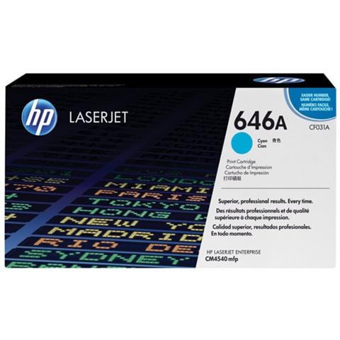 vers CF031AC Toner Originale Ciano per LaserJet CF031A Capacit? 12500 Pagine - Foto 1