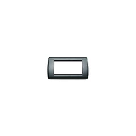 16764.16 - Placca Rondò 4 Moduli, Tecnopolimero, Nero - Foto 1