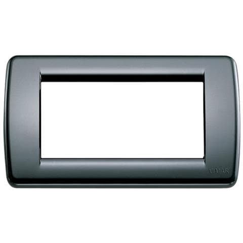 16764.16 - Placca Rondò 4 Moduli, Tecnopolimero, Nero - Foto 2