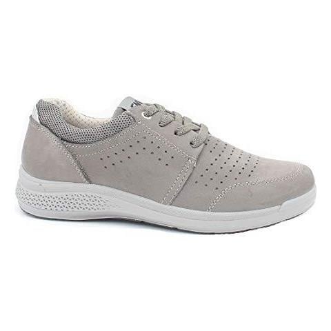 ENVAL SOFT 3240722 Sneakers Scarpe Uomo Pelle Grigio Memory Foam Grigio 41 ENVAL SOFT 3240722 Sneakers Scarpe Uomo Pelle Grigio Memory Foam Grigio 41