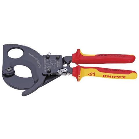 95 36 280 Cesoia a cremagliera sistema a cricchetto isolati con manici rivestiti in materiale bicomponente, collaudati VDE 280 mm - Foto 1