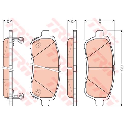 Kit Pastiglie Freno Gdb3437 - Foto 3