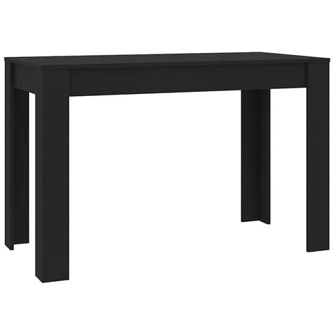 Tavolo da Pranzo Nero 120x60x76 cm in Legno Multistrato - Foto 1