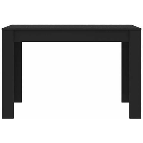 Tavolo da Pranzo Nero 120x60x76 cm in Legno Multistrato - Foto 2