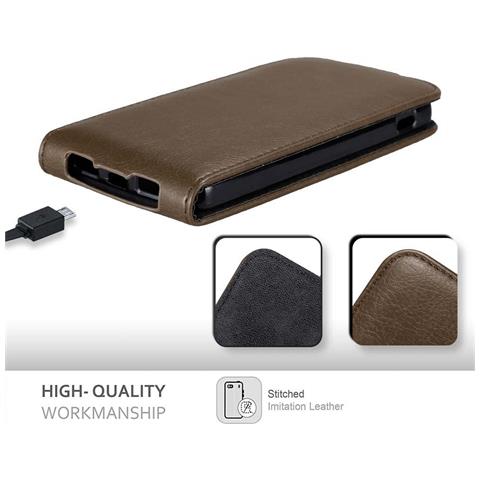 Custodia Compatibile Con Lg Nexus 5 In Bruno Caffè - Coperchio Protettivo In Design Flip Con Chiusura Magnetica - Foto 8