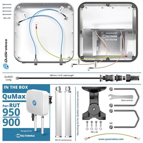 Qumax A950m | Antenna Lte + Wi-fi | Per Teltonika Rut951/rut950/rut900 - Foto 4