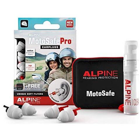 Spine Pro Ear Alpino Motosafe - Spine Corse Touring - Previene Danni Alludito Mentre Motociclismo - Traffico Ancora Udibile - Comodo Ipoallergenico Materiale - Riutilizzabile Tappi Per Le Orecchie - Foto 1