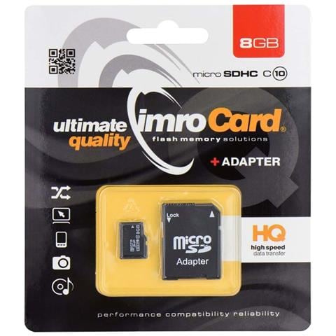 Scheda Di Memoria Micro Sdhc Da 8 Gb Classe 10, Nero - Foto 2