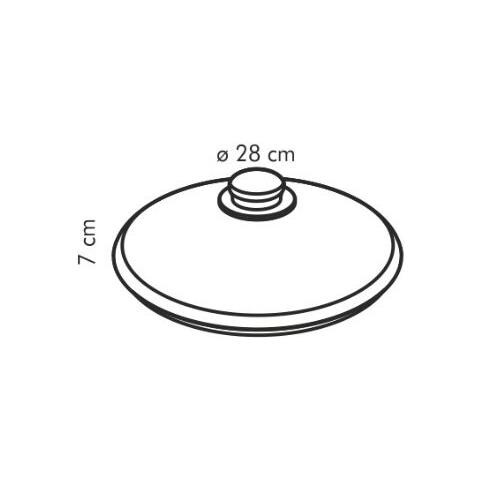 Coperchio tondo in vetro Ø 28 cm - Foto 2