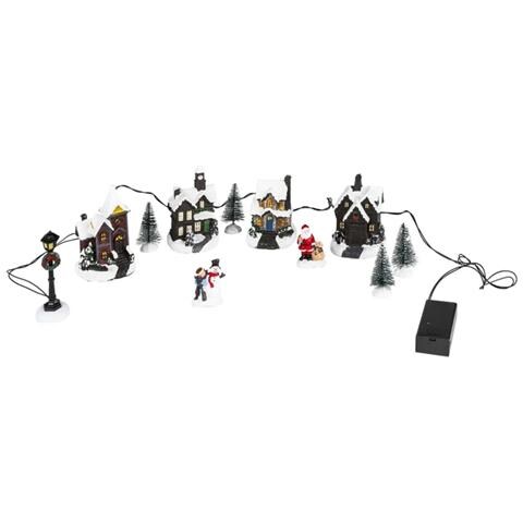 Decorazione Natalizia Led Scena Villaggio - Foto 3