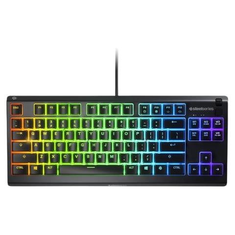 Tastiera Da Gioco Apex 3 Tenkeyless, Luce Led Rgb, Layout Nordico, Interruttori Neri, Cablati, Silenziosi - Foto 4