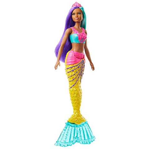 Barbie Dreamtopia Bambola Sirena, 12 Pollici, Capelli Verde Acqua E Viola, Multi - Foto 1