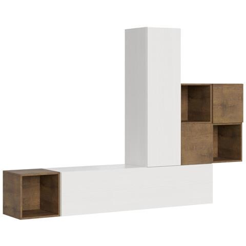 Composizione Parete Soggiorno A48 L.254 H.173,6 P.39,2 - Foto 3