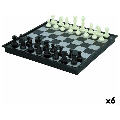 Tabellone Da Scacchi E Dama Plastica (6 Unità) - Foto 1