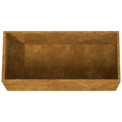 Fioriera 62x30x29 Cm Acciaio Corten - Foto 2
