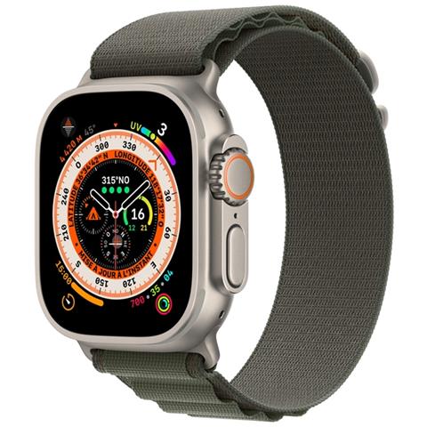 Cinturino Per Apple Watch Ultra 49mm In Tessuto, Kaki - Foto 1