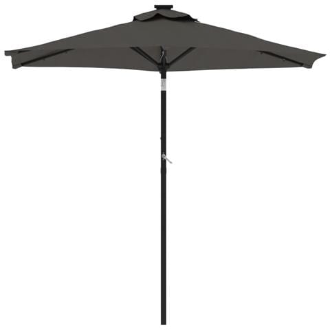 Ombrellone Giardino Con Palo In Acciaio Antracite 225x225x212cm - Foto 3