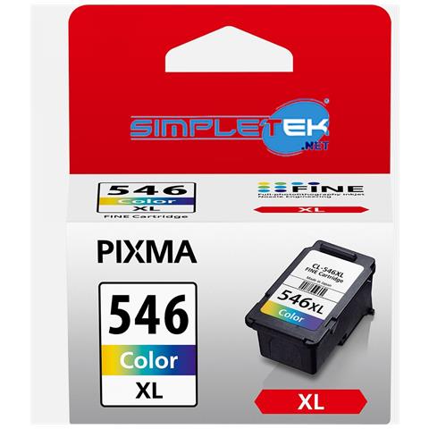 Cartuccia Multicolore Colore Compatibile Con Canon Cl-546xl 8288b001 Mg2450 Mg2550 Ip2850 Mg2950 - Foto 1