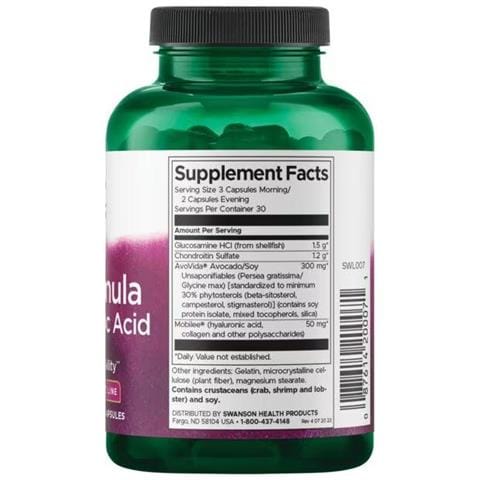 Formula Per Le Articolazioni Con Acido Ialuronico E Glucosamina Hci 150 Capsule Swanson Health Products - Foto 2